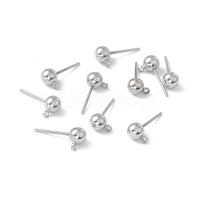 Brass Ball Post Ear Studs EC254-1