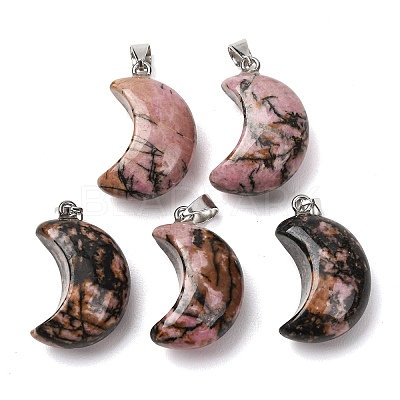 Natural Rhodonite Pendants G-F820-02L-06-1