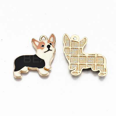 Alloy Enamel Pendants X-ENAM-N055-002-NR-1