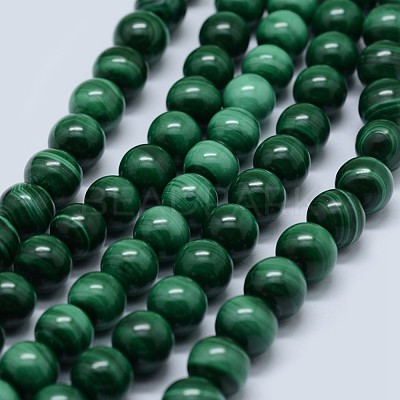 Natural Malachite Beads Strands G-F571-27A1-5mm-1