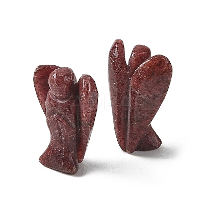 Natural Strawberry Quartz Carved Angle Figurines GG-CBA9C2C-A09-1