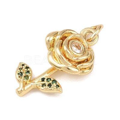 Brass Micro Pave Cubic Zirconia Pendants LS-KK-H525-05D-G-1