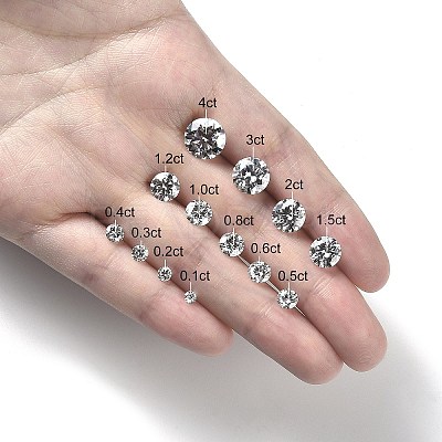 Brilliant Round Cut Moissanite Loose Stones Cabochons RGLA-F081-01H-1