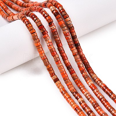 Natural Imperial Jasper Beads Strands G-T138-198G-1