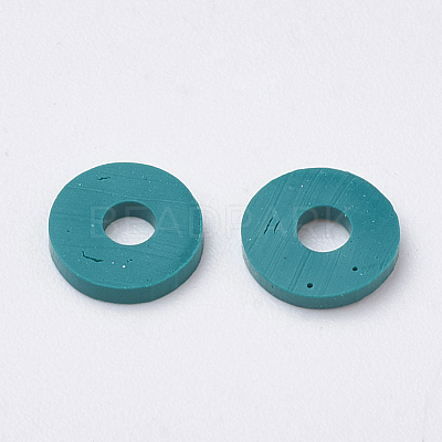 Handmade Polymer Clay Beads X-CLAY-R067-6.0mm-07-1