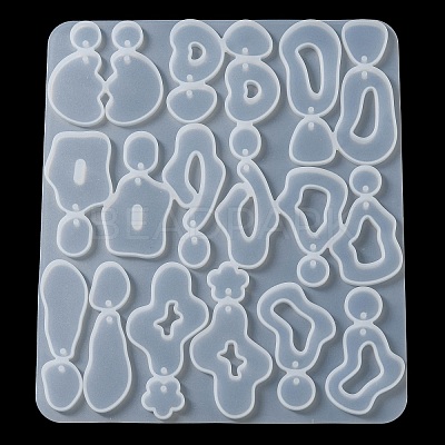 DIY Silicone Irregular Shape Pendant Molds DIY-M047-01B-1