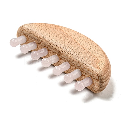 Natural Mixed Stone Scalp Massager AJEW-G058-01-1