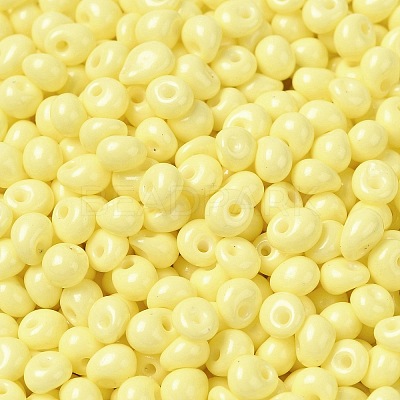 6/0 Opaque Baking Paint Glass Seed Beads SEED-M012-02A-19-1