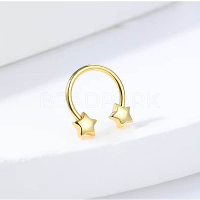 304 Stainless Steel Circular/Horseshoe Barbell Nose Rings FS-WG4F869-03-1
