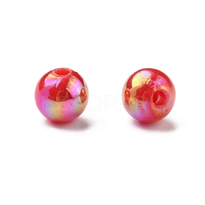 Opaque Acrylic Beads X-PL424-1