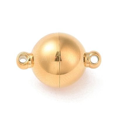 304 Stainless Steel Magnetic Clasps with Loops STAS-E049-12A-1