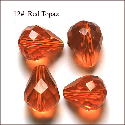 Imitation Austrian Crystal Beads SWAR-F062-8x6mm-12-1