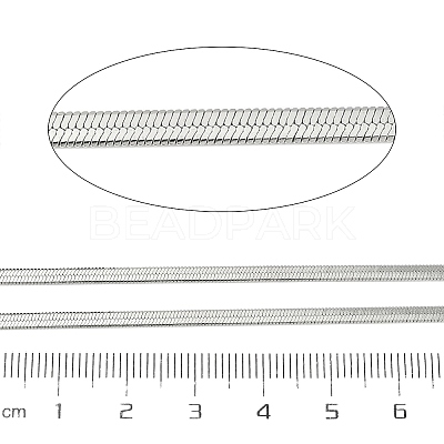 Brass Herringbone Chains CHC-C011-01B-P-1