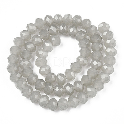 Glass Beads Strands EGLA-A034-J8mm-D10-1