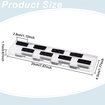 8-Slot Acrylic Finger Ring Display Rack RDIS-WH0002-10-1