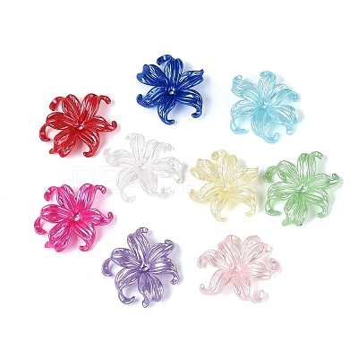 Opaque ABS Plastic Bead Caps KY-Q006-01-1