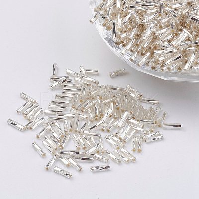 Glass Twisted Bugle Beads X-SEED-E002-9mm-821#-1