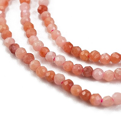 Natural Pink Aventurine Beads Strands G-M438-A09-02-1