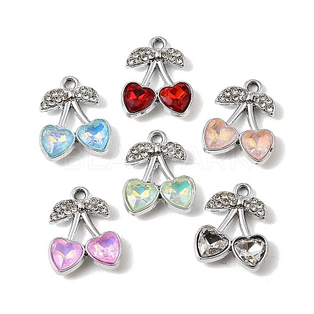 Alloy Rhinestone Pendants FIND-K032-34P-1