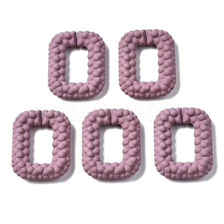 Spray Painted CCB Plastic Linking Rings CCB-Q091-009D-1