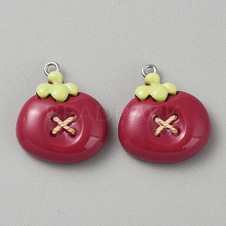 Opaque Resin Pendants CRES-CJC0011-004D-P-1