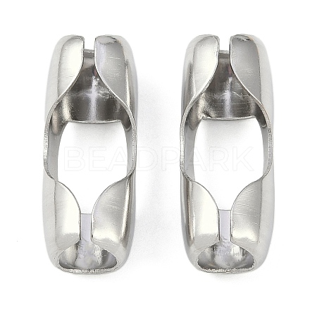 Non-Tarnish 304 Stainless Steel Ball Chain Connectors STAS-Z084-02P-1