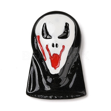 Ghost Mask Halloween Opaque Resin Decoden Cabochons RESI-R446-02C-1