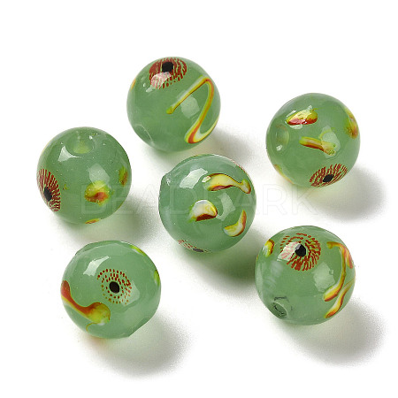 Handmade Opaque Lampwork Beads LAMP-C016-04B-02-1