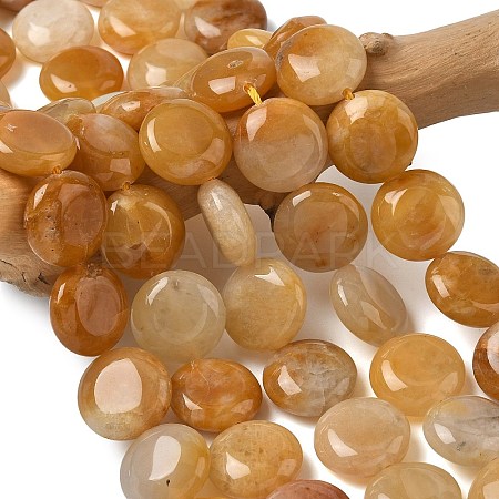 Natural Topaz Jade Beads Strands G-L648-B20-15mm-1