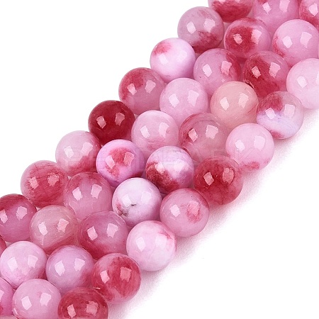 Natural Dyed Persian Jade Gemstone Bead Strands X-G-R271-6mm-XP22-1