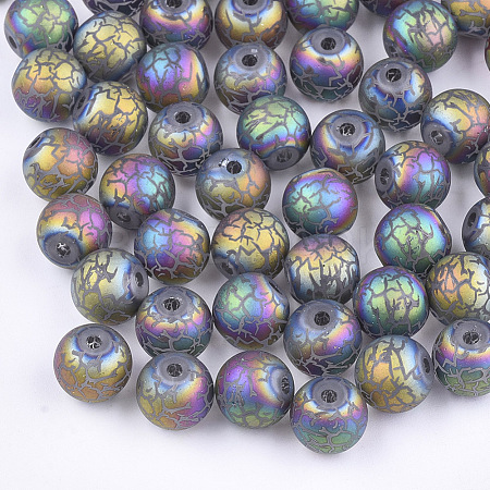 Electroplate Glass Beads EGLA-S178-03E-1
