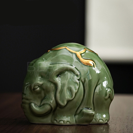 Elephant Ceramic Incense Burners Holder PW-WGBE961-01-1