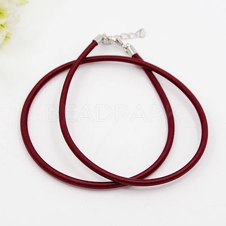 Silk Cord Necklaces Making X-NFS005-04-1