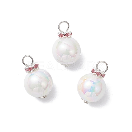 Imitation Pearl Acrylic Pendants PALLOY-JF04349-01-1