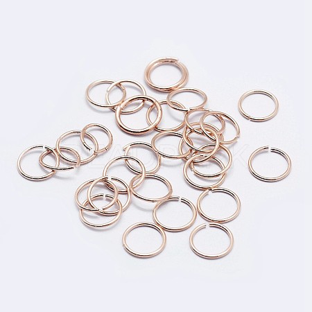 925 Sterling Silver Open Jump Rings STER-F036-02RG-1x8mm-1