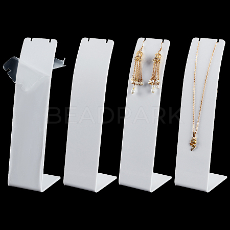 Acrylic Necklace Display Stands NDIS-WH0003-015C-1