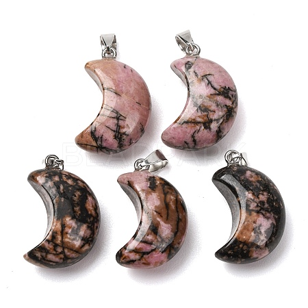 Natural Rhodonite Pendants G-F820-02L-06-1