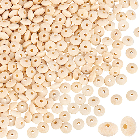 500Pcs Unfinished Wood Beads WOOD-WH0033-67-1
