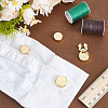 4Pcs 2 Styles Brass Cufflinks BUTT-ME0001-08-4