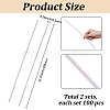 100Pcs DIY Iron & Plush Sticks FIND-CY0002-24B-2