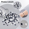 300Pcs 2 Colors 2-Hole Opaque Glass Seed Beads SEED-AR0001-30-5