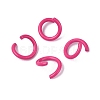 Spray Painted Iron Open Jump Rings IFIN-T017-04B-17-1