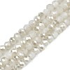 Electroplate Opaque Solid Color Glass Beads Strands EGLA-Q112-B02-1