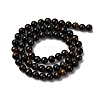 Dyed Natural Blue Tiger Iron Beads Strands G-G286-A02-6mm-3