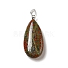 Natural Unakite Pendants G-P474-01P-11-2
