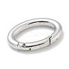 Rack Plating Brass Springs Gate Rings KK-L224-090P-2