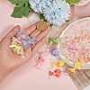 30Pcs 6 Color Plastic with Resin and Polymer Clay Accessories KY-CJ0001-35-5