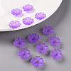 Transparent Frosted Acrylic Bead Caps MACR-S371-04A-747-6