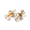 Acrylic Butterfly Pendant Necklace & Cubic Zirconia Diamond Stud Earrings SJEW-M099-04G-7