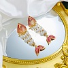 304 Stainless Steel Enamel Stud Earrings WG7B1F6-02-1